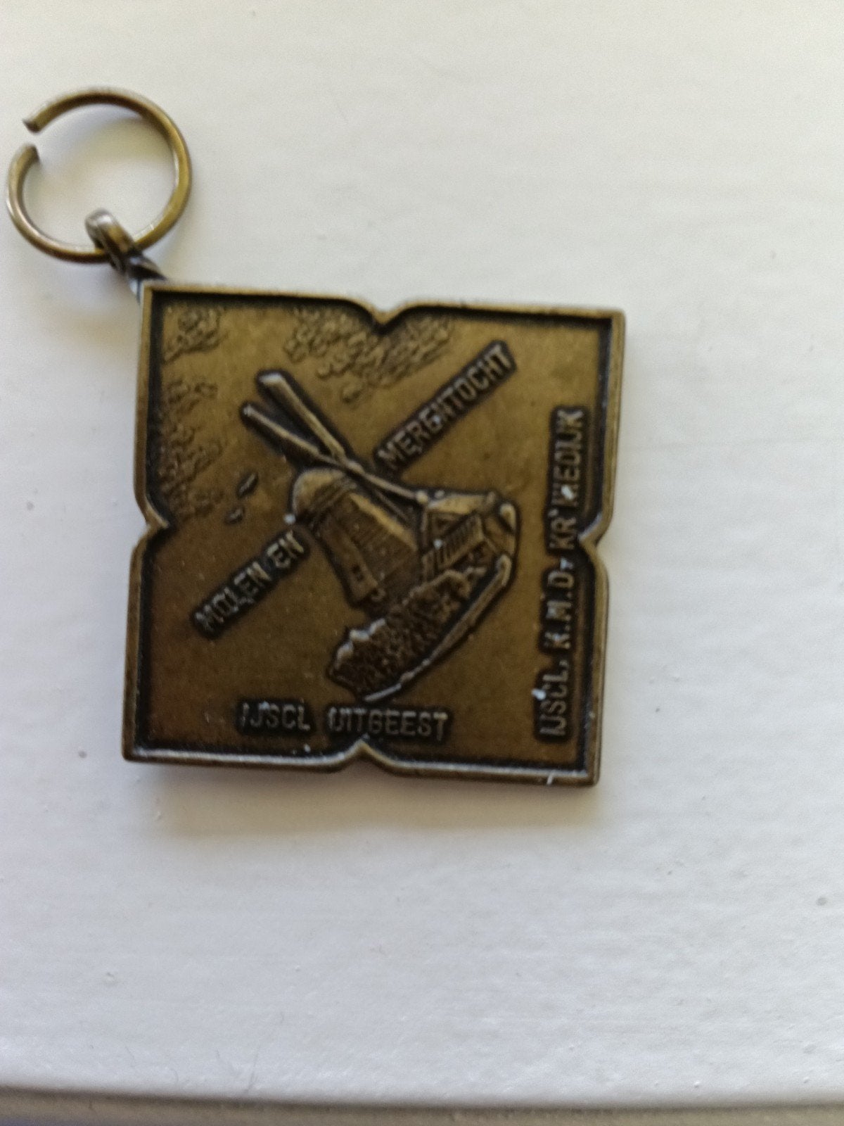 Vintage schaats medaille Meren en Molentocht Uitgeest, Ophalen of Verzenden, Nederland
