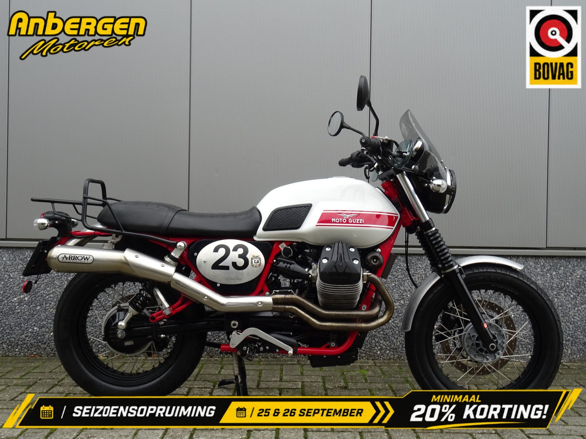 Moto Guzzi V 7 II STORNELLO ABS (bj 2016), 744 cc, Toermotor, Gebruikt, Bedrijf