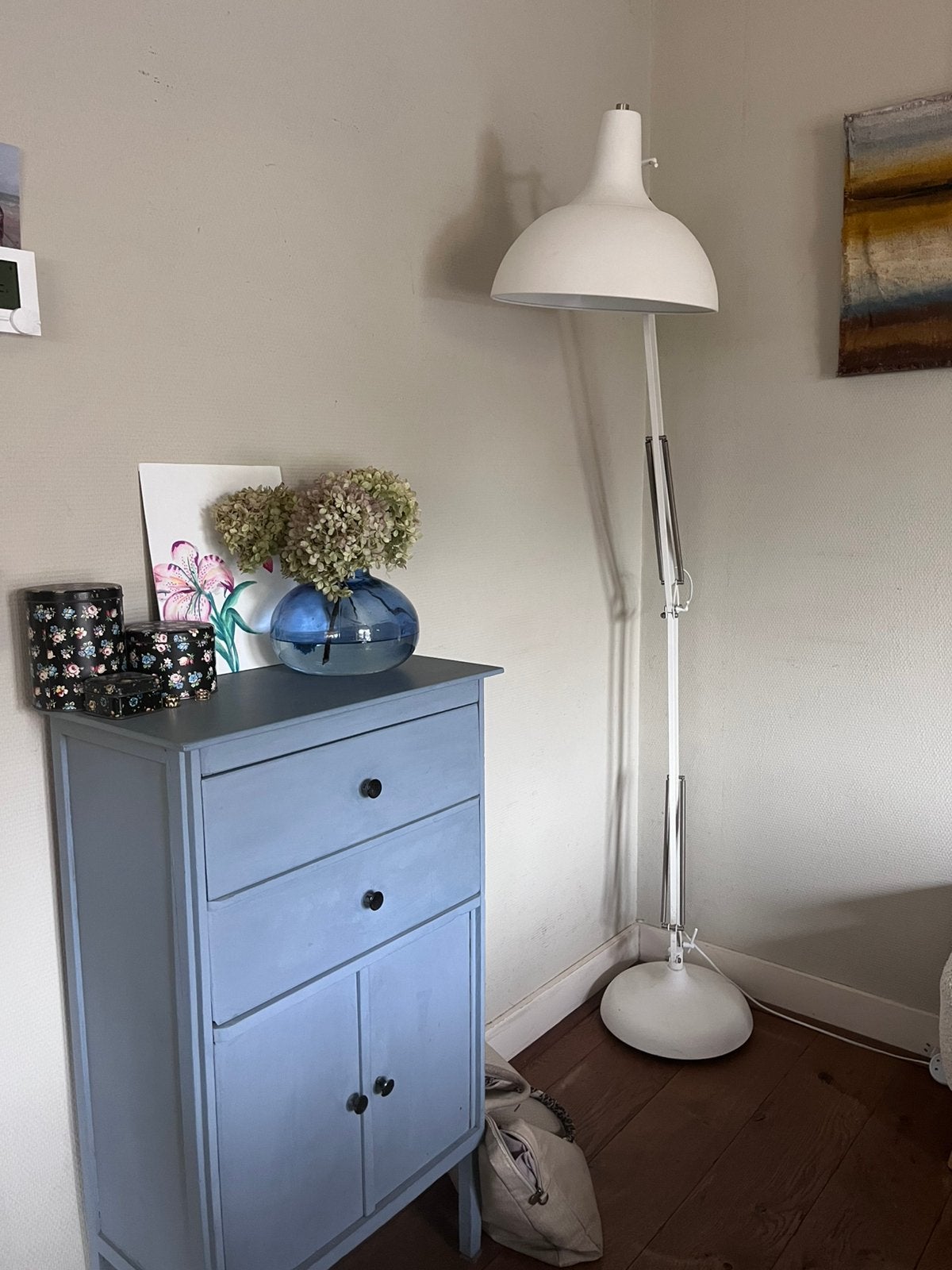 Prachtige XXL Vloerlamp / Grote Architectenlamp Wit, Ophalen