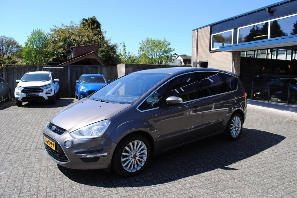 Ford S-Max 1.6 EcoBoost Titanium 7p. 7 PERSOONS, Auto's, Ford, Voorwielaandrijving, Gebruikt, Zwart, 4 cilinders