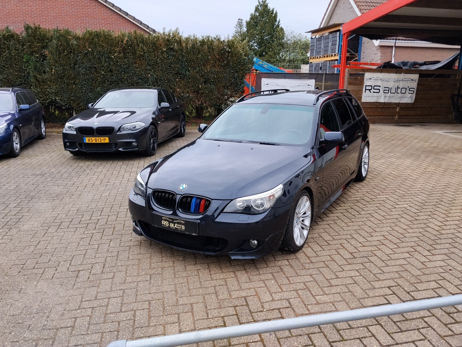 BMW 5-Serie E61 523i Touring M-Pakket zwart, Achterwielaandrijving, Parkeersensor, Zwart, 2497 cc