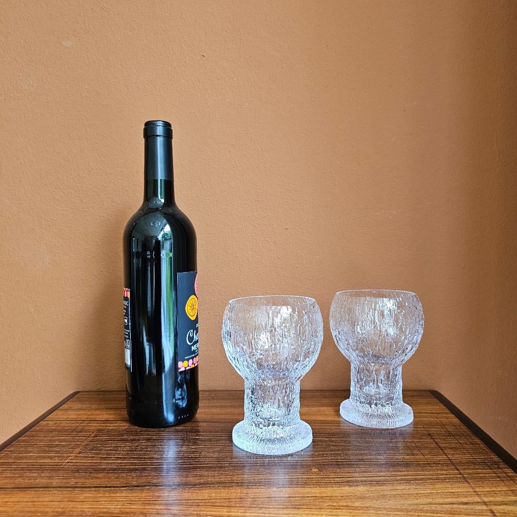 12 stuks Vintage Iittala Kekkerit Wijnglazen Glazen Roemers, Antiek en Kunst, Antiek | Glas en Kristal, Ophalen of Verzenden