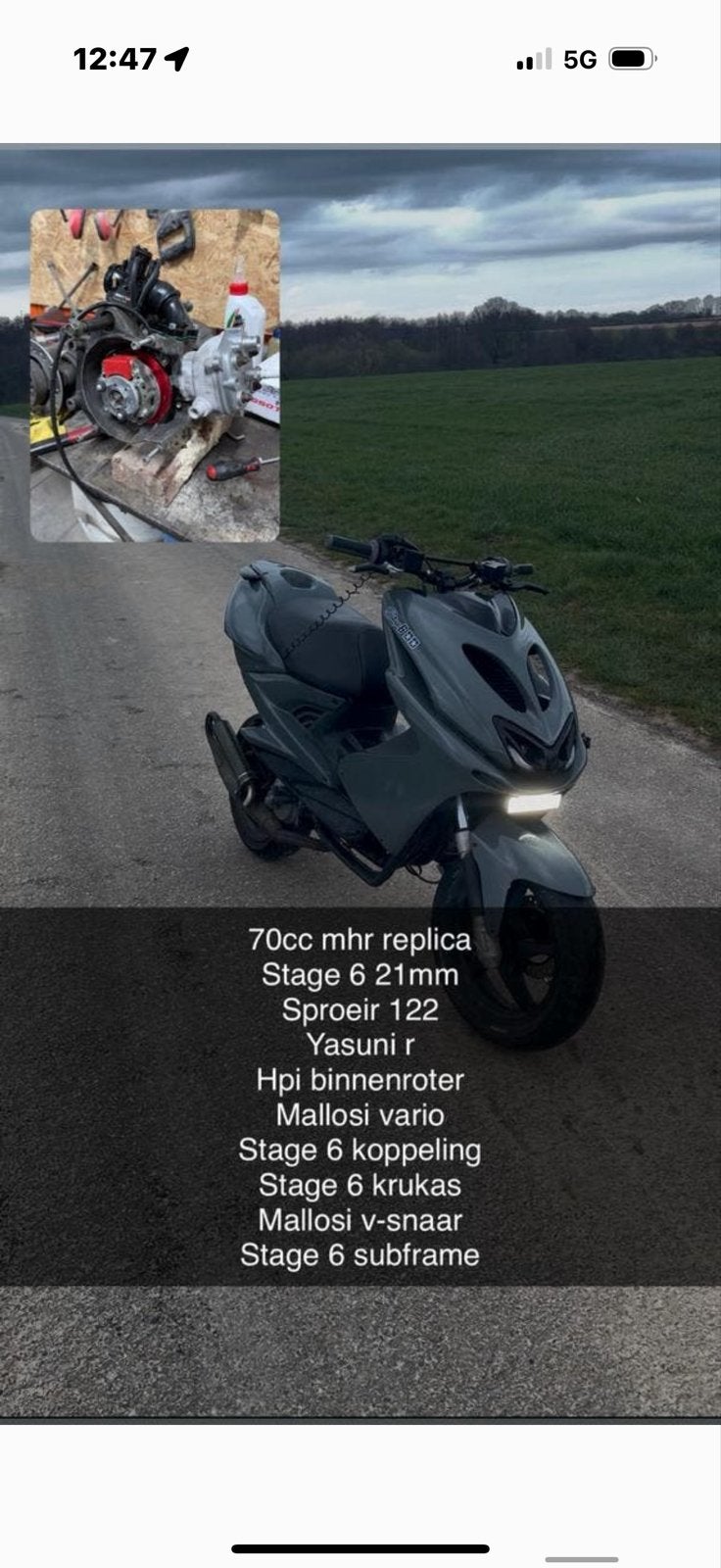 Aerox 70cc MHR Replica - Stage 6, Ophalen, Gebruikt, Overige typen, Yamaha