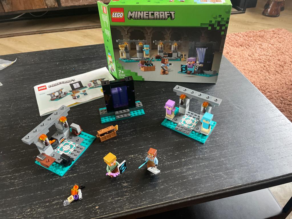 Lego Minecraft 21252 Het Nether Portaal Ambush, Minecraft, Lego, Ophalen of Verzenden, Zo goed als nieuw