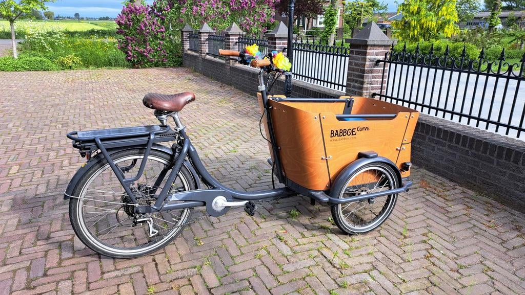 Babboe Curve E elektrische bakfiets uit 2020, compleet, Fietsen en Brommers, Fietsen | Bakfietsen, Huif, Zo goed als nieuw, 2 kinderen