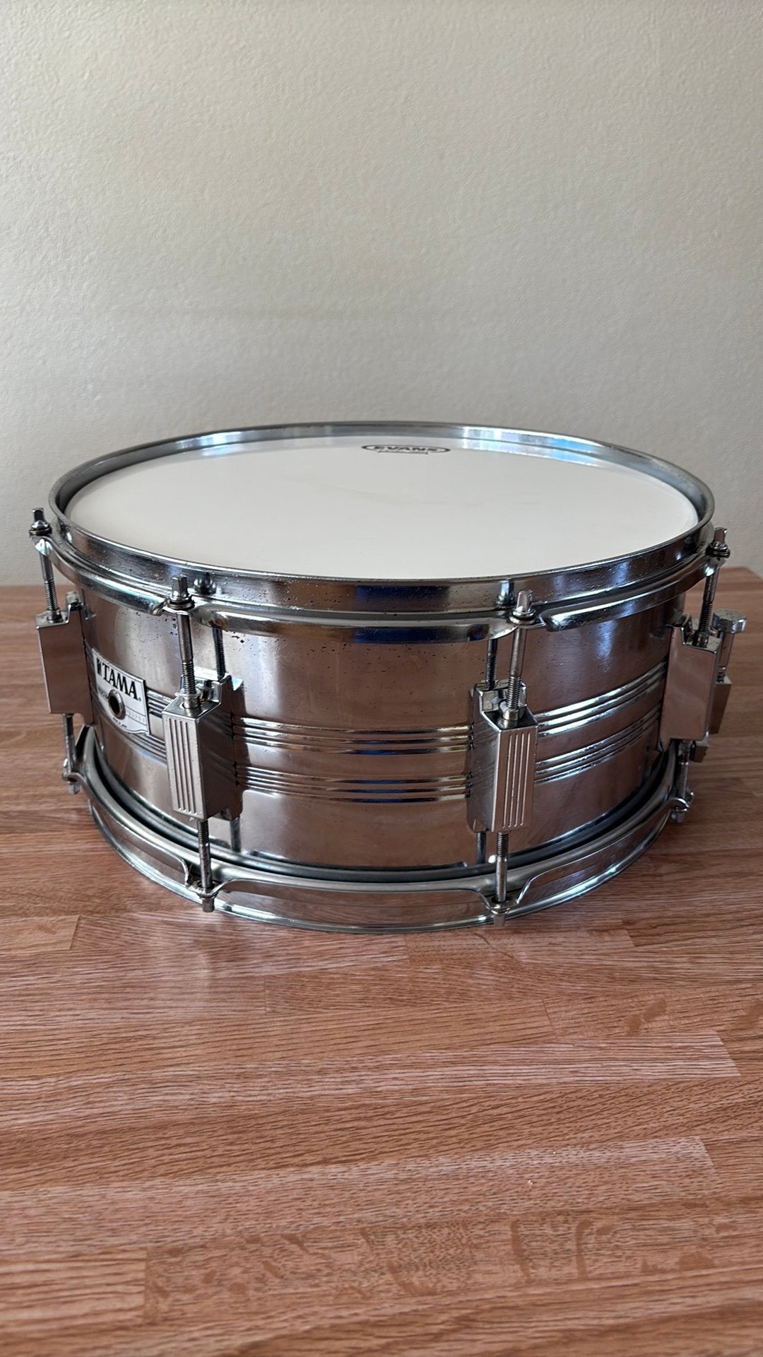 Tama Rockstar chrome Snare drum 14"/ Made in Japan nr 003281, Muziek en Instrumenten, Percussie, Ophalen of Verzenden, Zo goed als nieuw