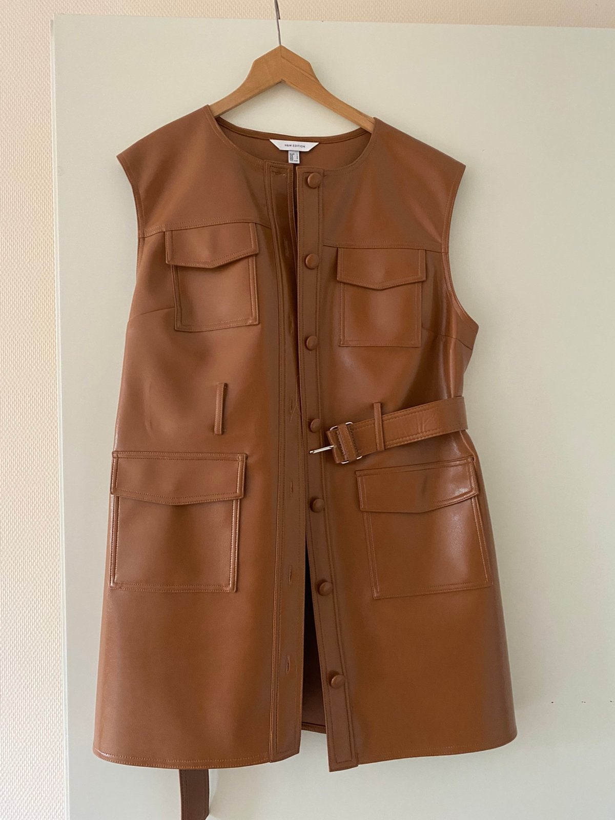 H&M jurk, Maat 38/40 (M), Bruin, Ophalen of Verzenden, Zo goed als nieuw