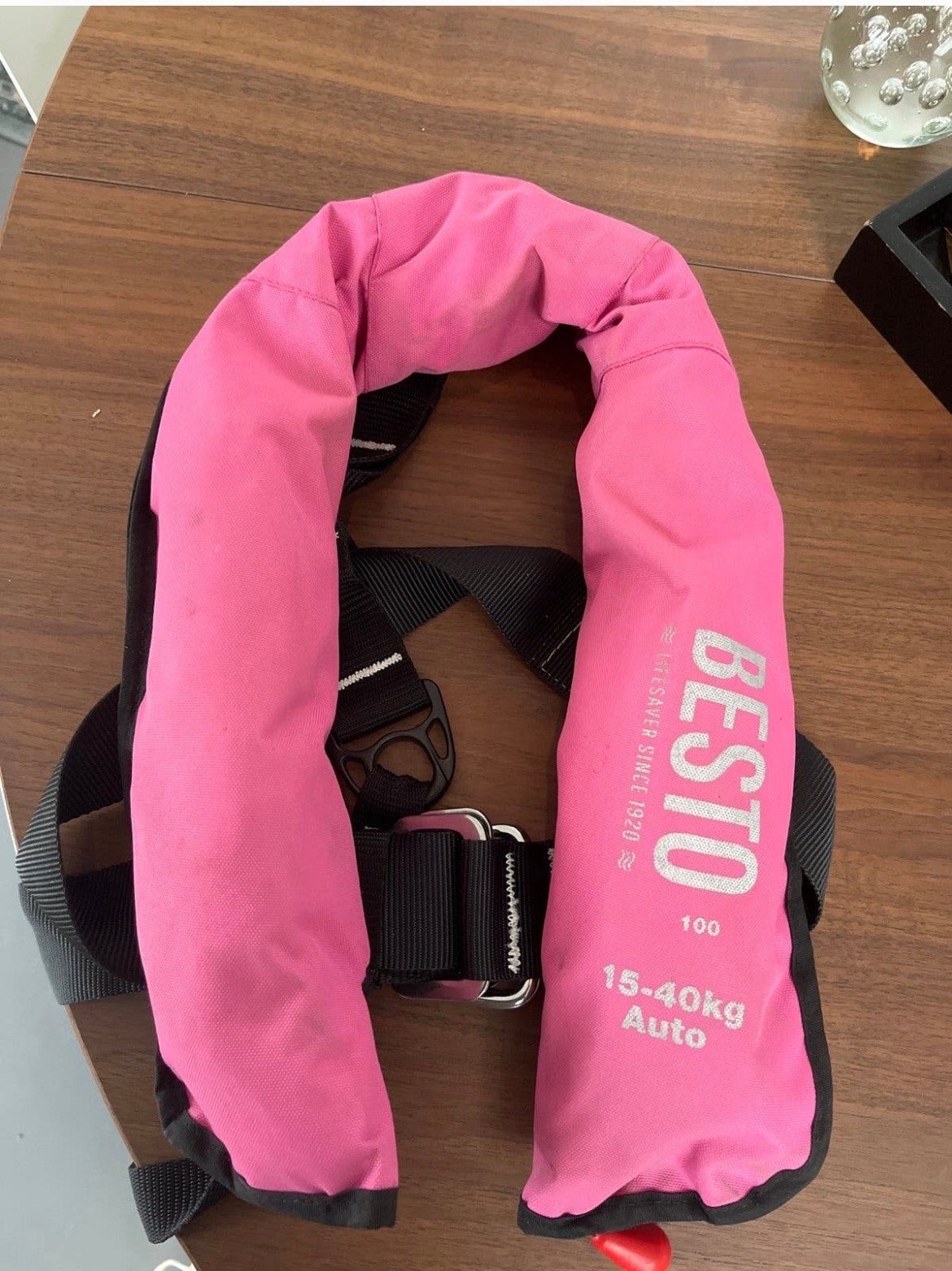 Besto reddingsvest 15-40kg inflatable, Ophalen of Verzenden, Gebruikt