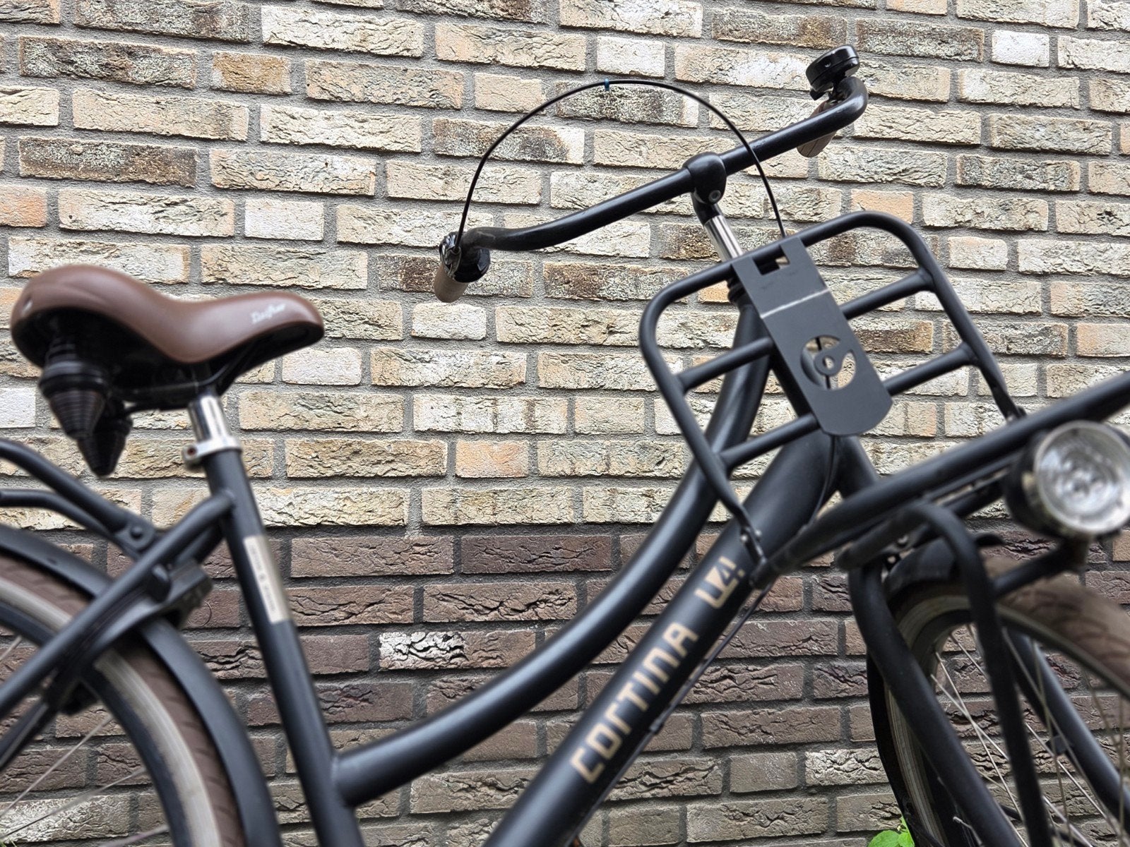 CORTINA U4 Transportfiets - Mat Zwart, Fietsen en Brommers, Fietsen | Meisjes, Terugtraprem, Gebruikt, Cortina U4 transportfiets