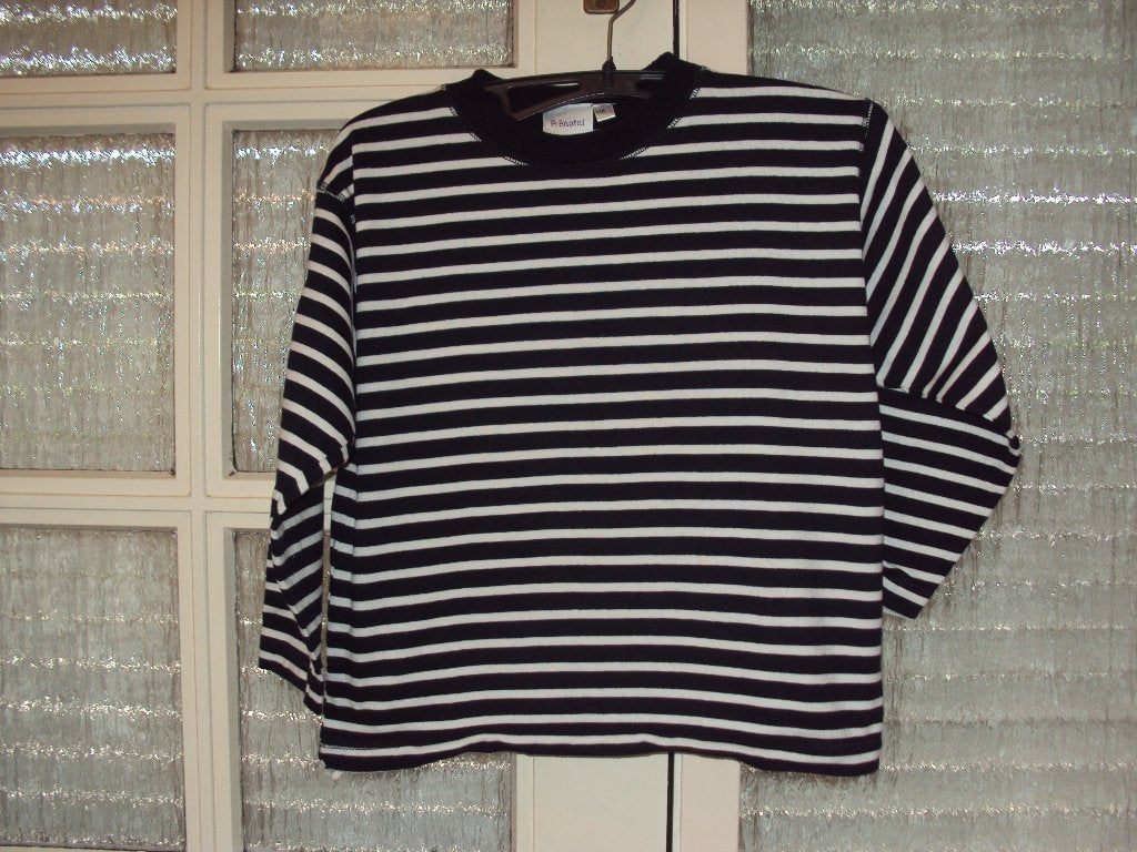 Nieuw dik breed blauw wit katoen bretons shirt PRENATAL 116, Nieuw, Ophalen of Verzenden, Prenatal, Shirt of Longsleeve