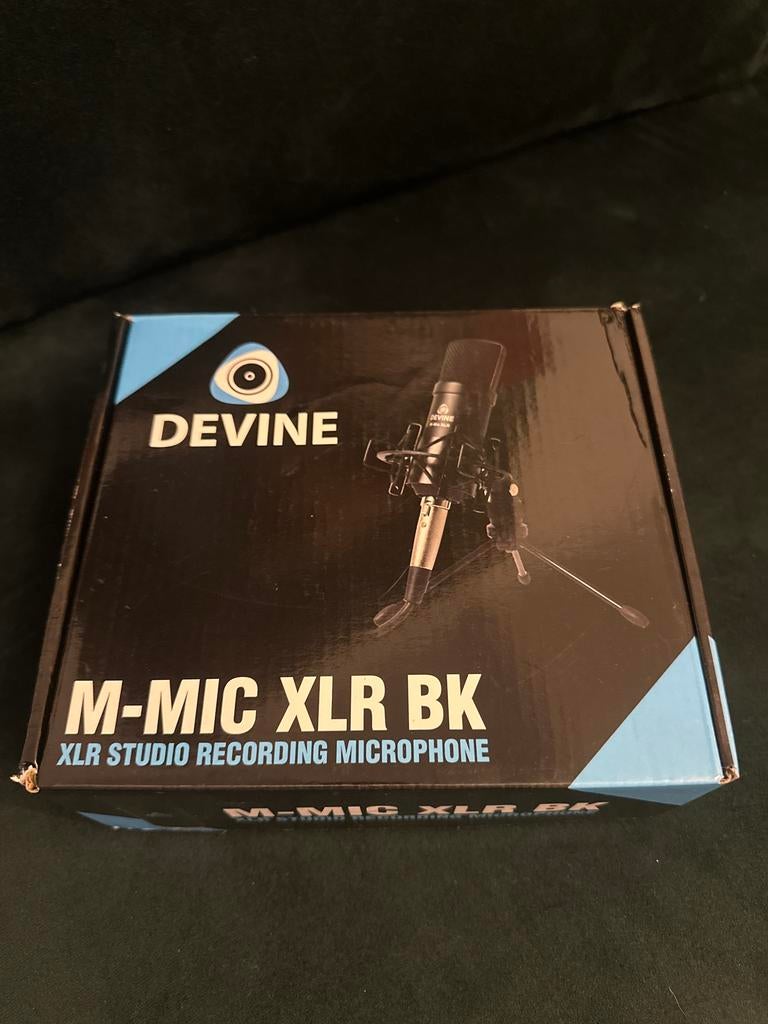 6x Devine M-Mic XLR BK - Weinig gebruikt in verpakking, Ophalen of Verzenden, Gebruikt, Studiomicrofoon