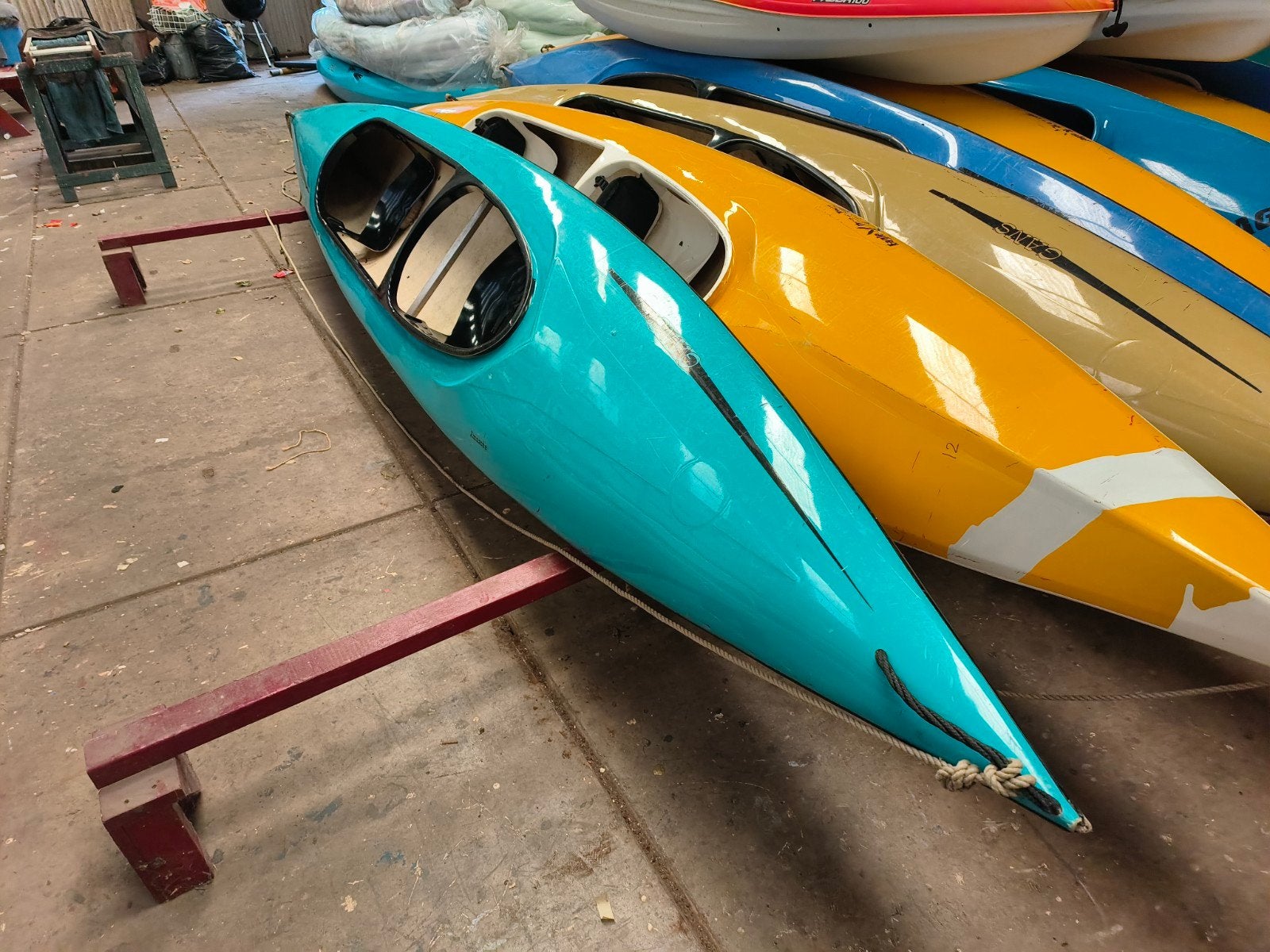 polyester kanoes, Watersport en Boten, Ophalen, Gebruikt, Twee personen, Met peddels