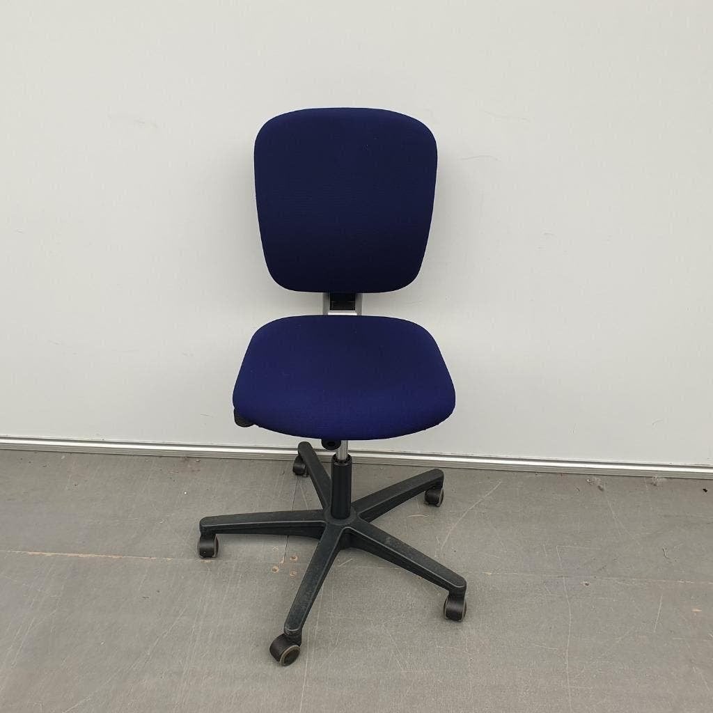 Ahrend 262 bureaustoelen kantoorstoel stoel - blauwe stof, Ophalen, Gebruikt, Zwart