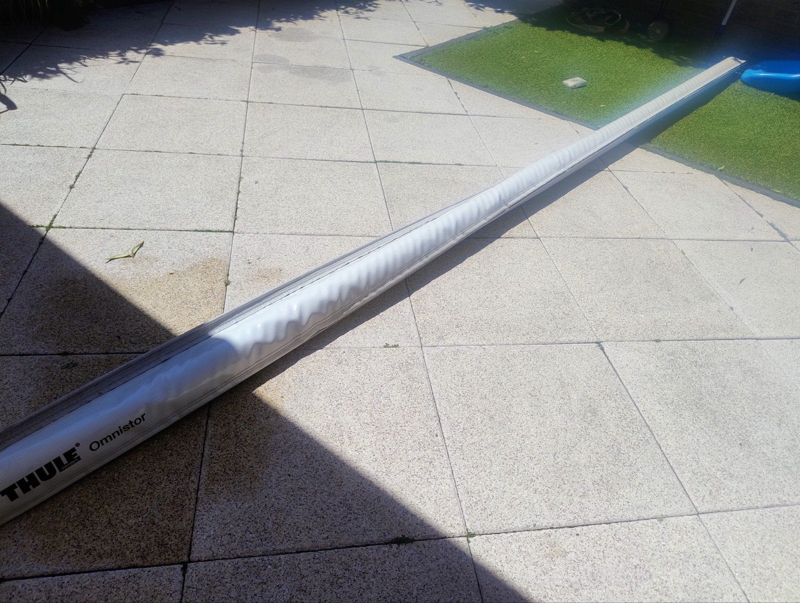 Thule Omnistor 1200 zakluifel 3,75m Mystic Grey met wanden, Caravans en Kamperen, Voortenten en Luifels, Ophalen, Zo goed als nieuw