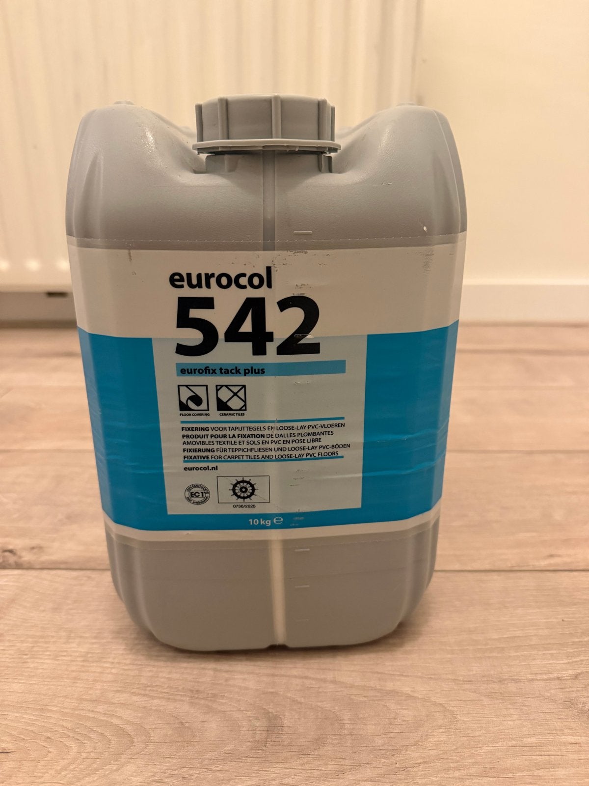 Eurocol 542 Eurofix Tack Plus 10 kg – nog ca. 3/4 over, Overige typen, Nieuw, 10 m² of meer, Overige materialen