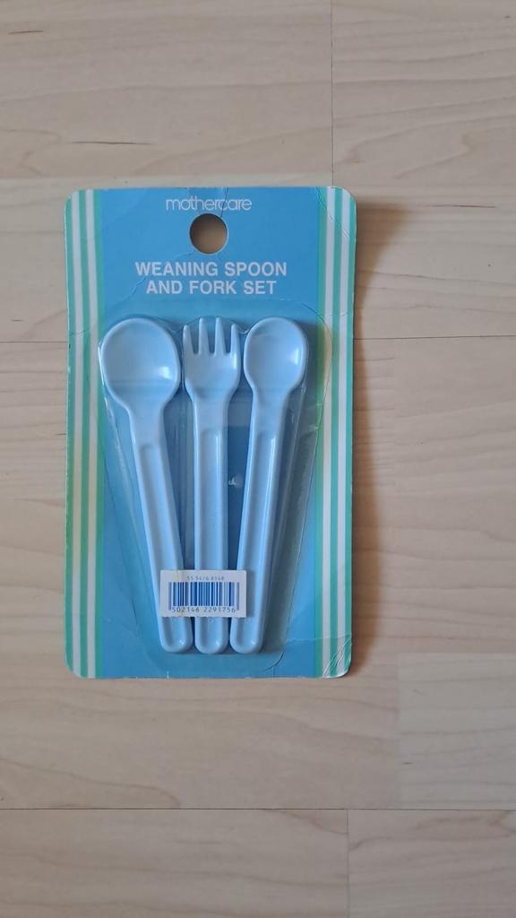 Mothercare baby bestek setje - lepel en vork, Kinderen en Baby's, Ophalen of Verzenden, Nieuw, Overige typen