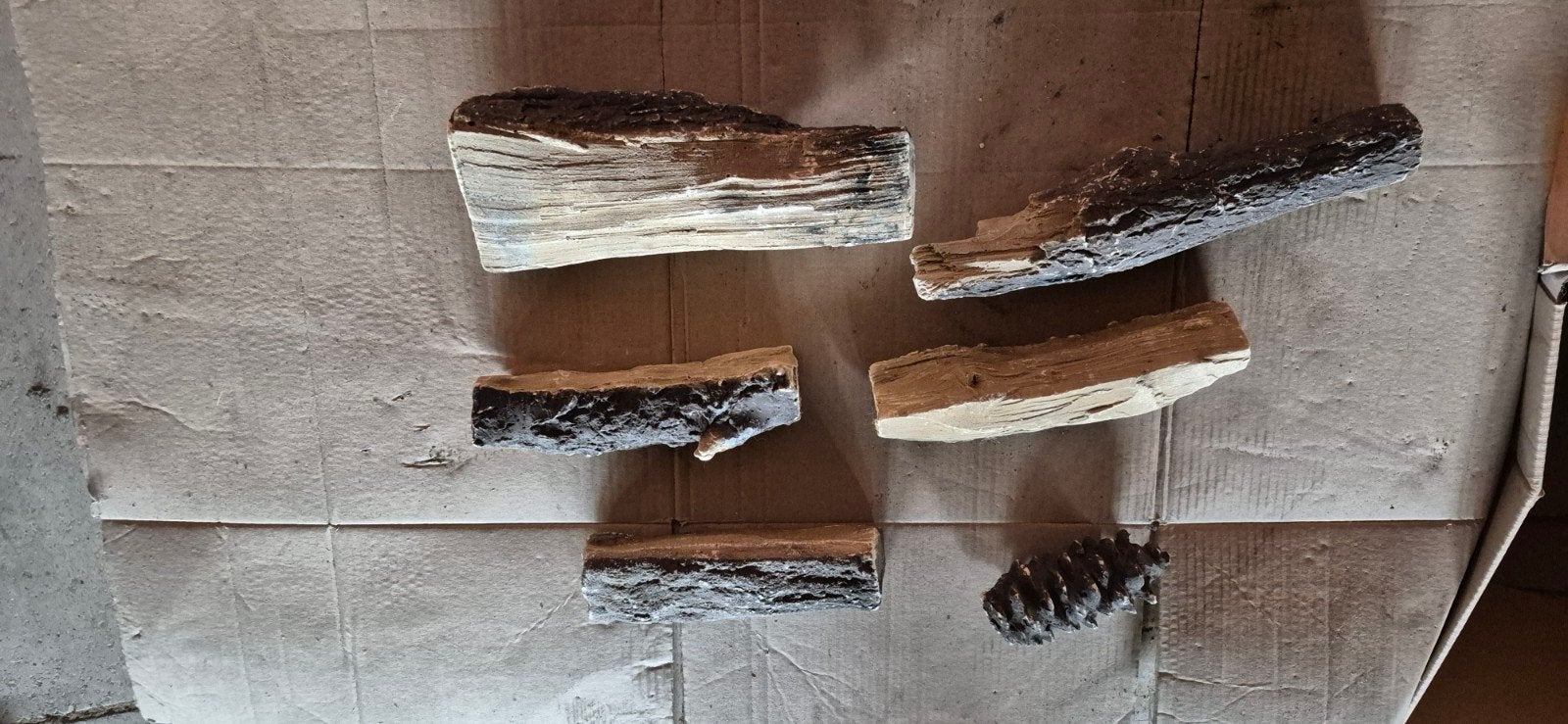 Keramisch Hout gas haard, Tuin en Terras, Ophalen, Gebruikt
