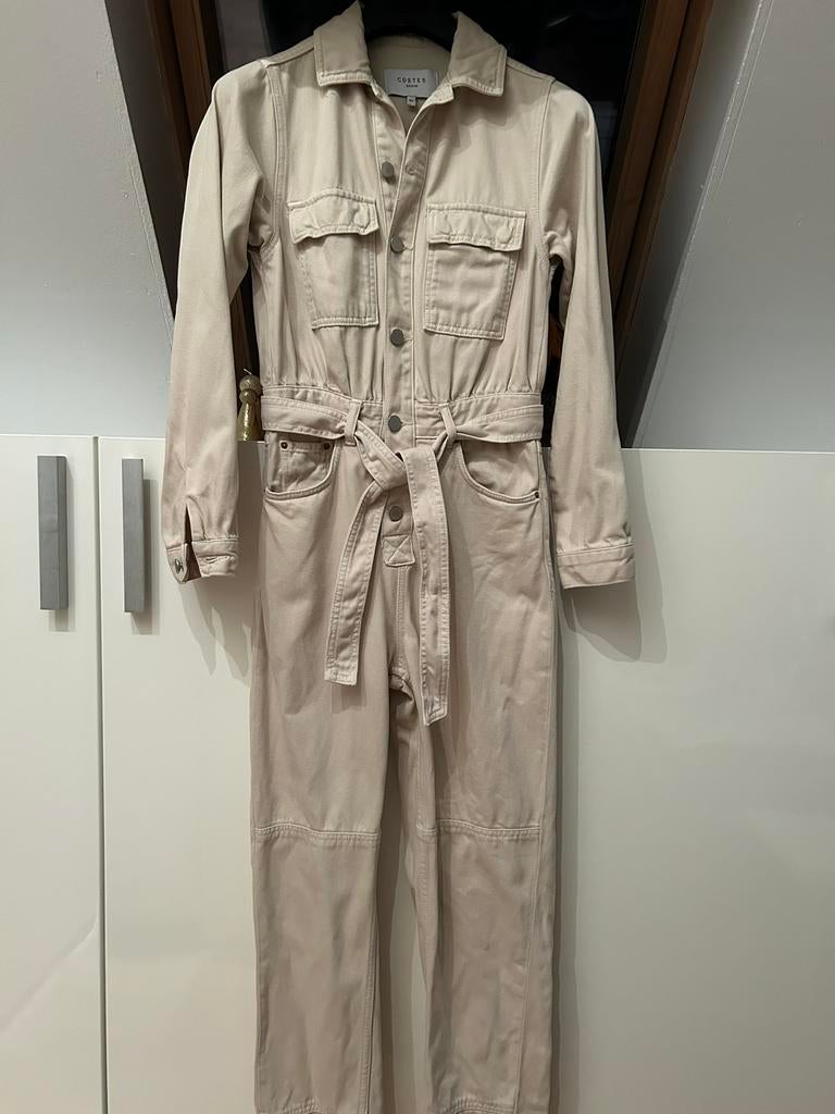 Jumpsuit lichte beige van Costes, Ophalen of Verzenden, Zo goed als nieuw, Maat 34 (XS) of kleiner, Beige
