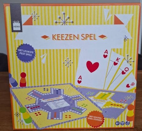 Keezen spel, Hobby en Vrije tijd, Een of twee spelers, Ophalen of Verzenden, Zo goed als nieuw, Hema