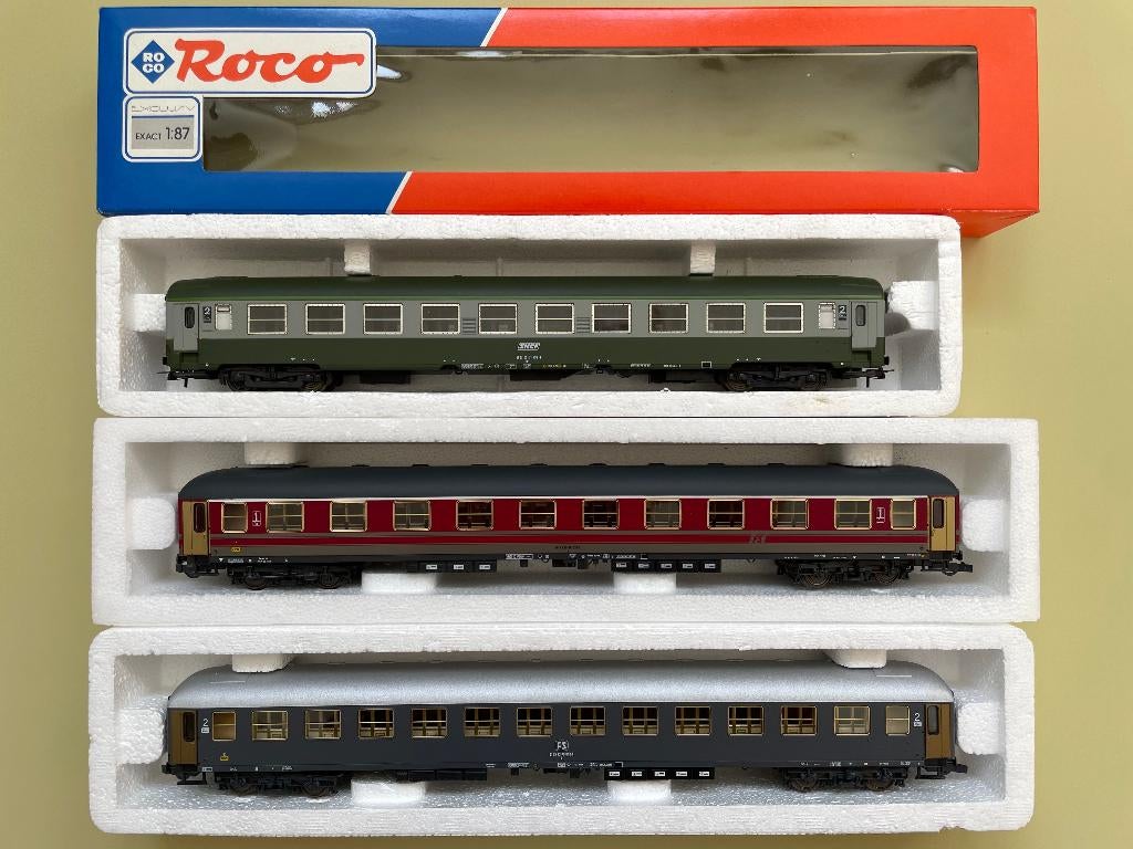 41 Modeltreinen H0 - Roco, Lima, LS Models, Sachsen Modelle, Gelijkstroom of Wisselstroom, Wagon, Ophalen of Verzenden, Roco