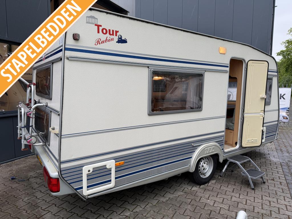 TEC Tour Rubin 490 TK 5 PERSOONS - STAPELBED - VOORTENT!, Caravans en Kamperen, Caravans, Bedrijf, tot en met 5, 750 - 1000 kg