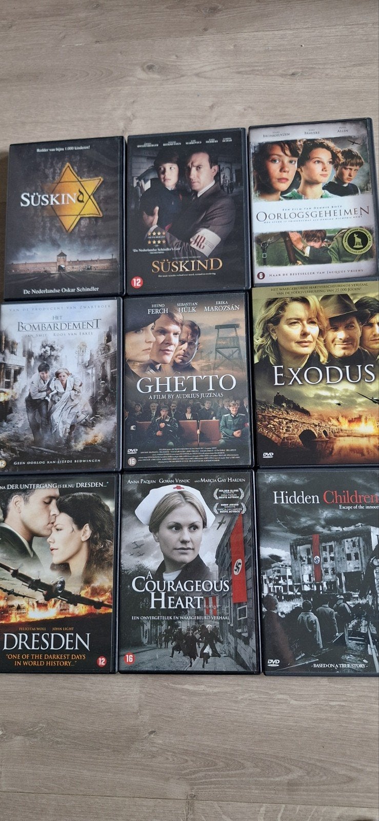DVD Boxset Oorlogsdrama's: Süskind, Ghetto, Exodus, Dresden, Ophalen of Verzenden