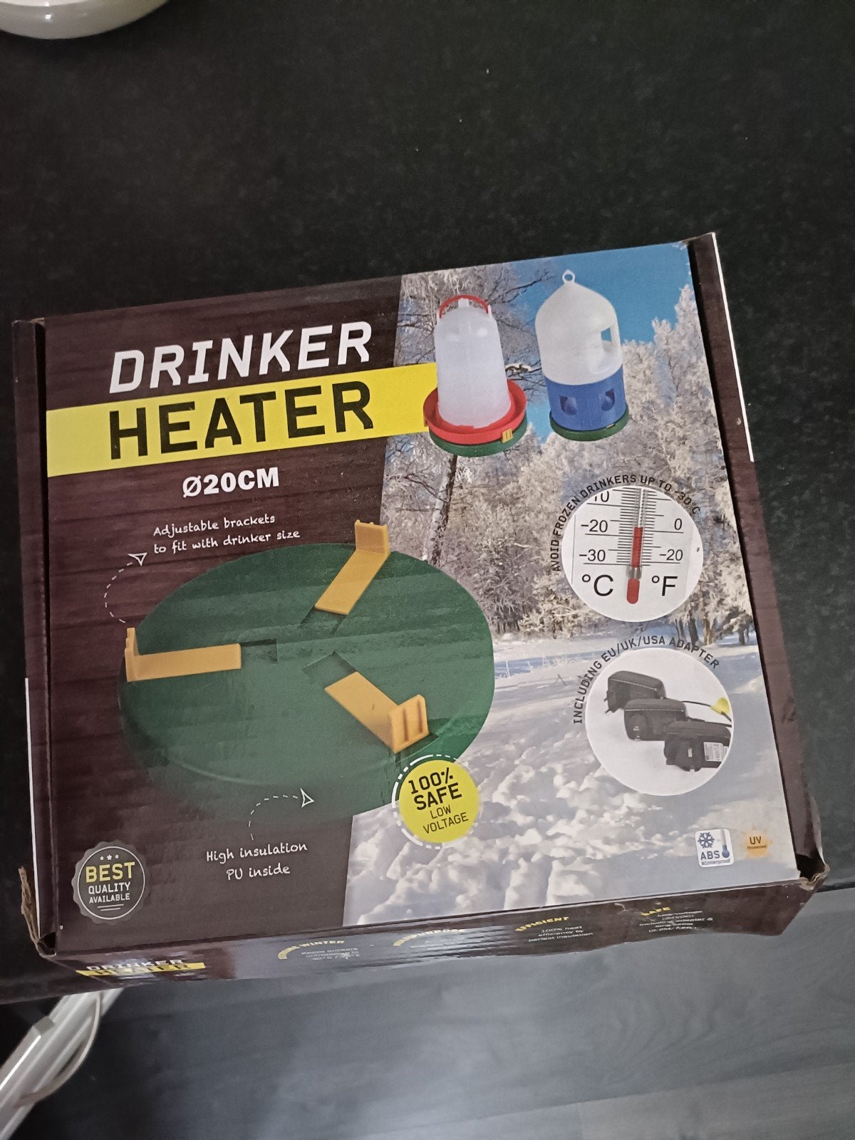 Drinkbak verwarmer, Ophalen of Verzenden, Zo goed als nieuw, Drinken en Voederen