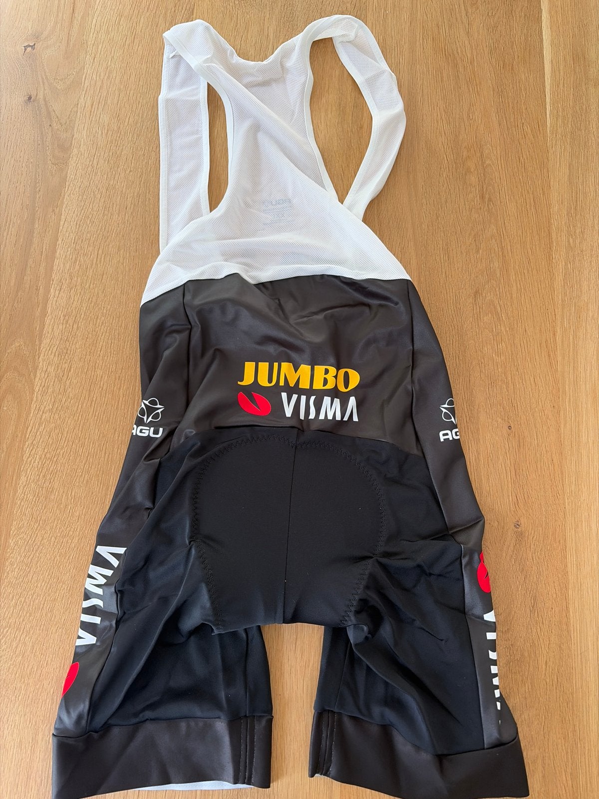 Jumbo Visma AGU fietsbroek XXL - Nieuw met kaartjes, Zwart, Ophalen of Verzenden, Hardlopen of Fietsen, Maat 56/58 (XL)