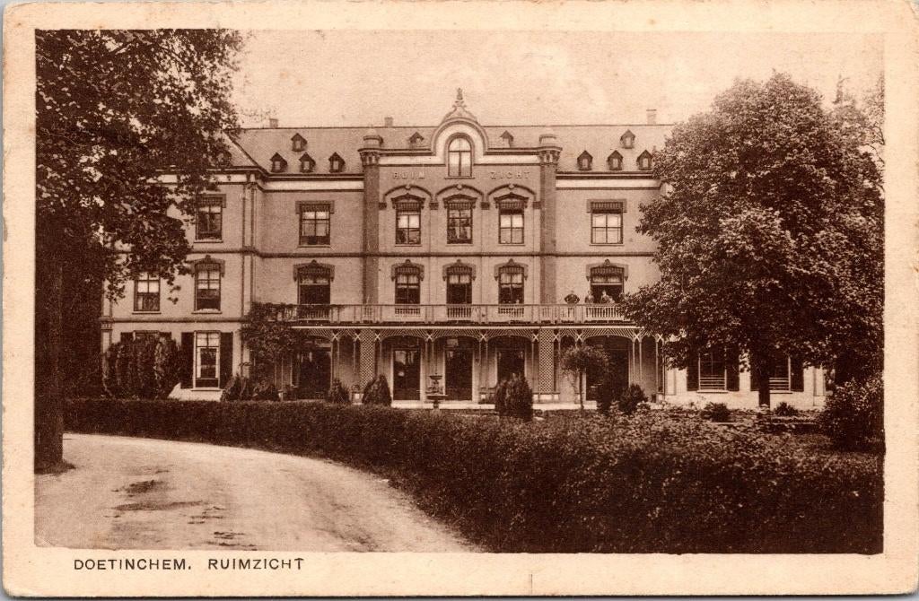 Doetinchem - Ruimzicht (1934), Verzamelen, Ansichtkaarten | Nederland, Gelopen, Gelderland, 1920 tot 1940, Verzenden