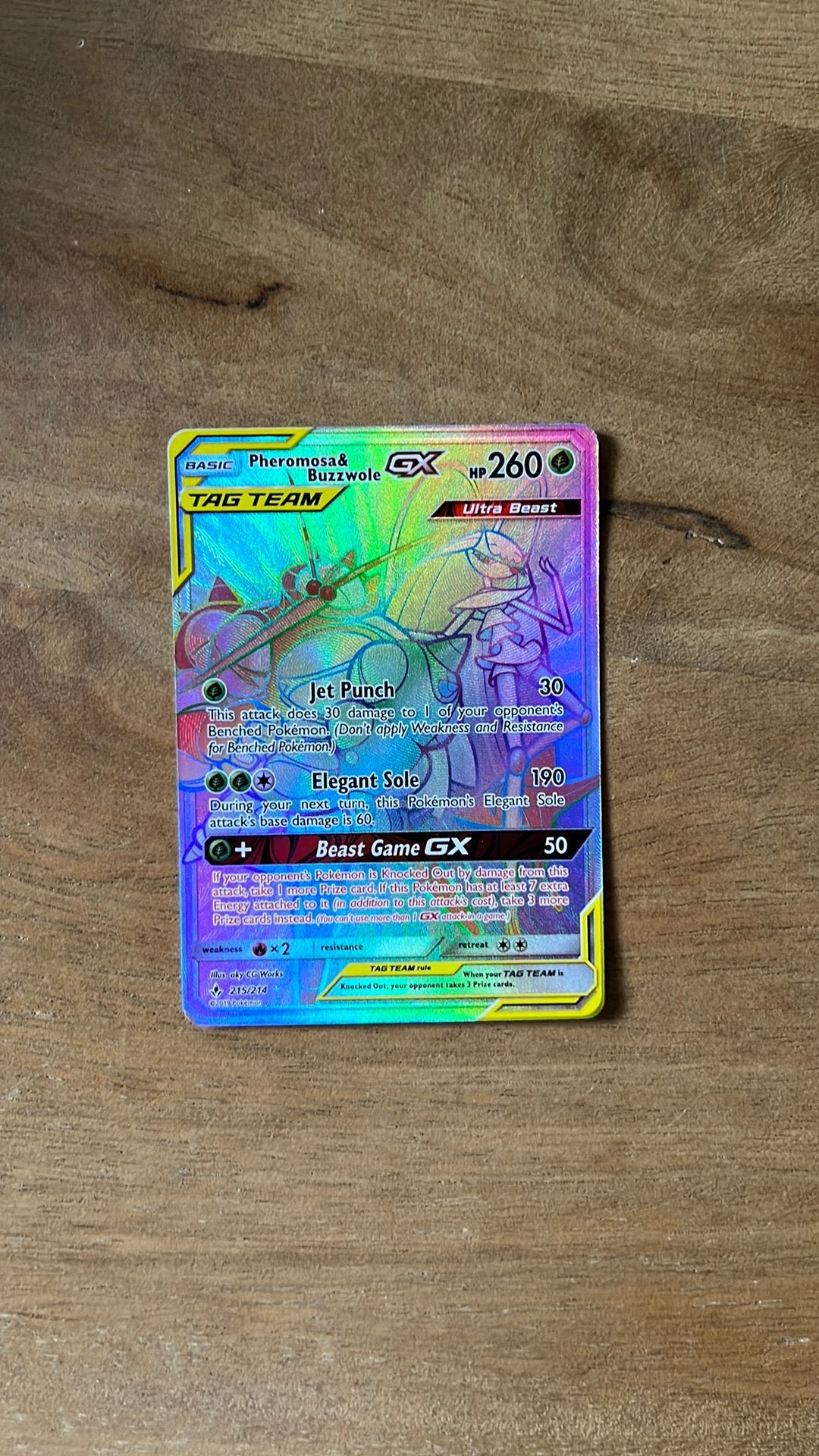 TAG TEAM Pheromosa&Buzzwole GX, Verzenden, Zo goed als nieuw, Losse kaart