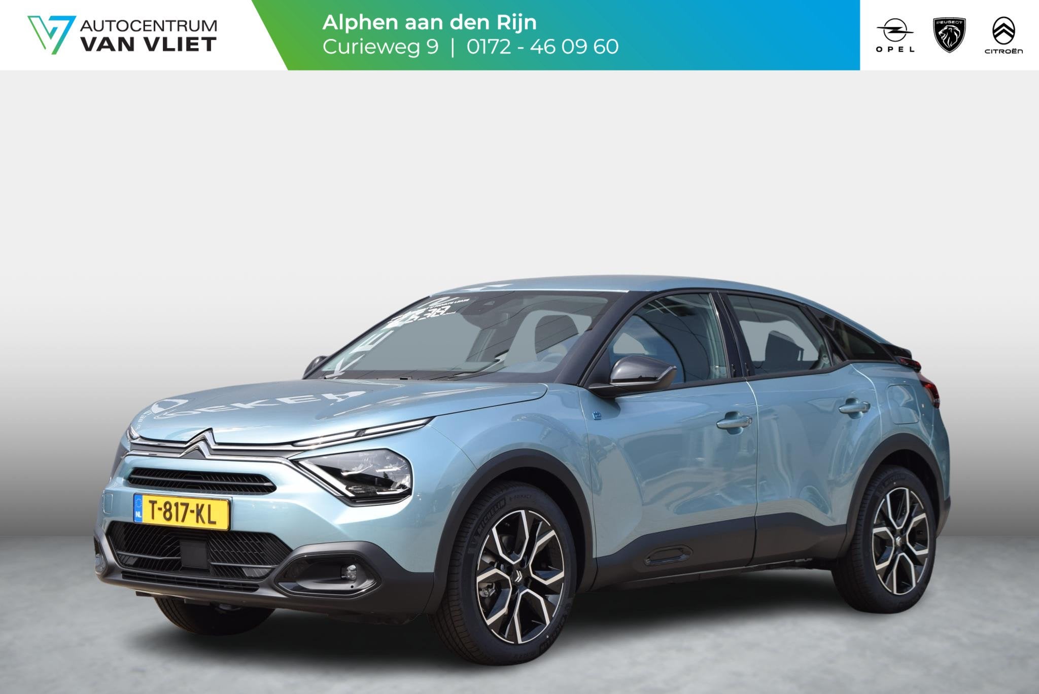 Citroen Ë-C4 Feel Pack 50 kWh 136pk | NAVIGATIE | 350km WLT, Auto's, 15 min, 136 pk, Blauw, Leder en Stof