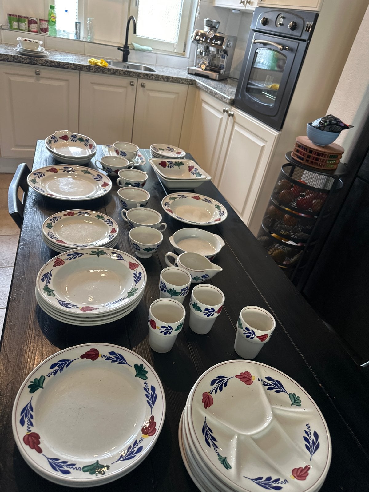 Groot Boerenbont servies - Royal Boch niet gebruikt, Landelijk/Boerenbont, Ophalen of Verzenden, Zo goed als nieuw, Royal Boch
