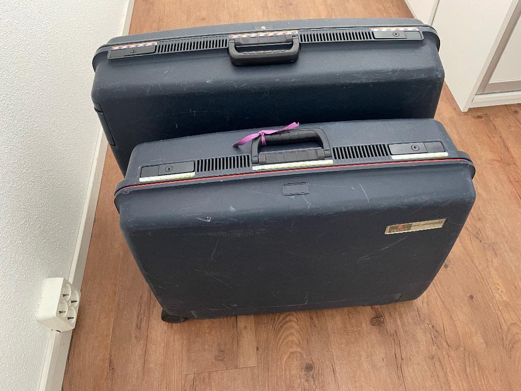 Koffers, Sieraden, Tassen en Uiterlijk, Koffers, Gebruikt, Hard kunststof, 45 tot 55 cm, 70 cm of meer