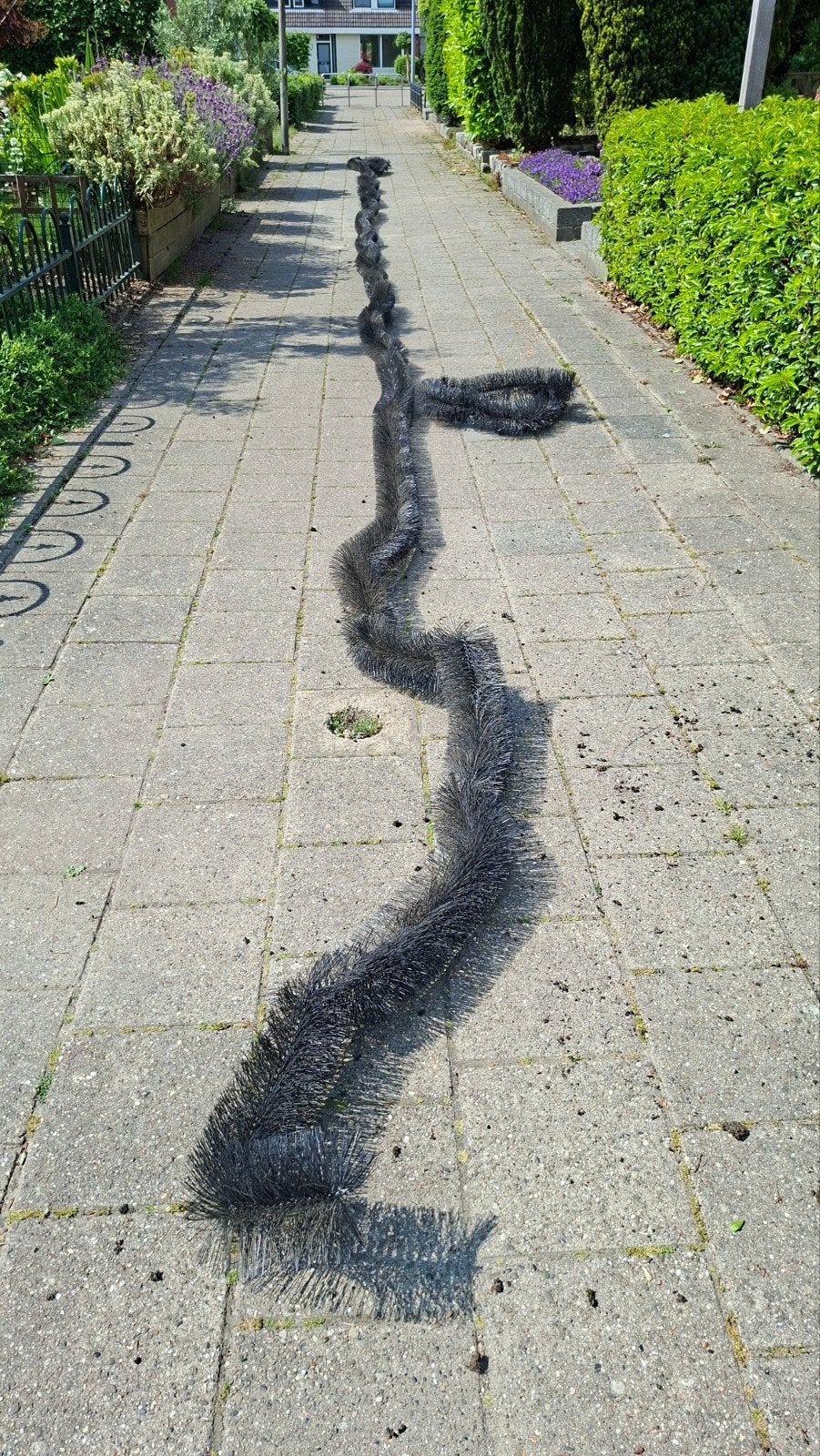 Lange flexibele borstel vogelbescherming zonnenpanelen, Ophalen of Verzenden, Gebruikt