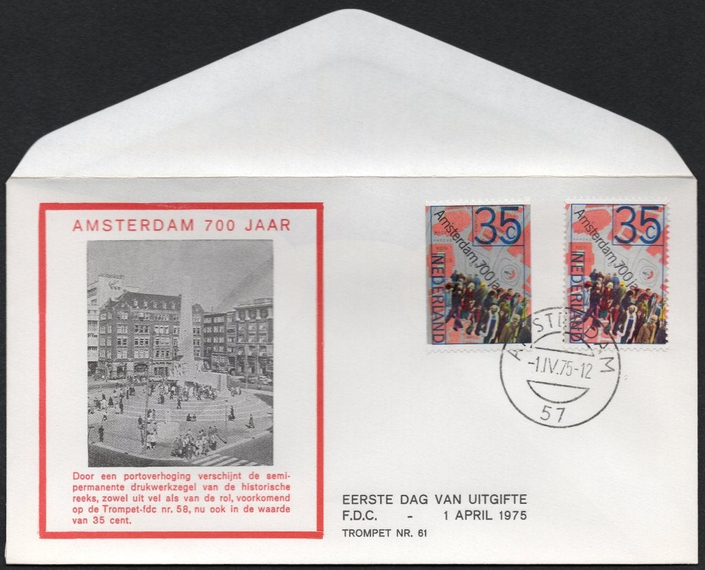 Amsterdam 700 jaar 1975 - 35 cent, Verzenden, Envelop