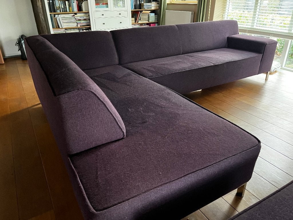 strakke hoekbank, Ophalen, Gebruikt, 75 tot 100 cm, Stof