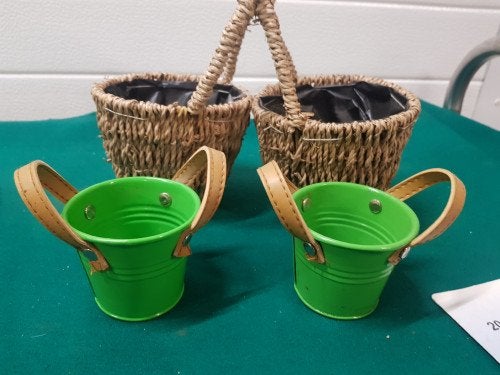 -	Bloempot dubbel touw gevlochten, Ophalen of Verzenden, 'T Olde Gre-j, Info@toldegrej.nl, Endepoelstraat 20f Didam