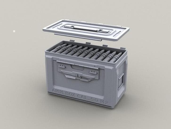 LiveResin LRE35178 WWII US Army .50 M2 Ammo Box - Open 1/35, Verzenden, Nieuw, 1:35 tot 1:50