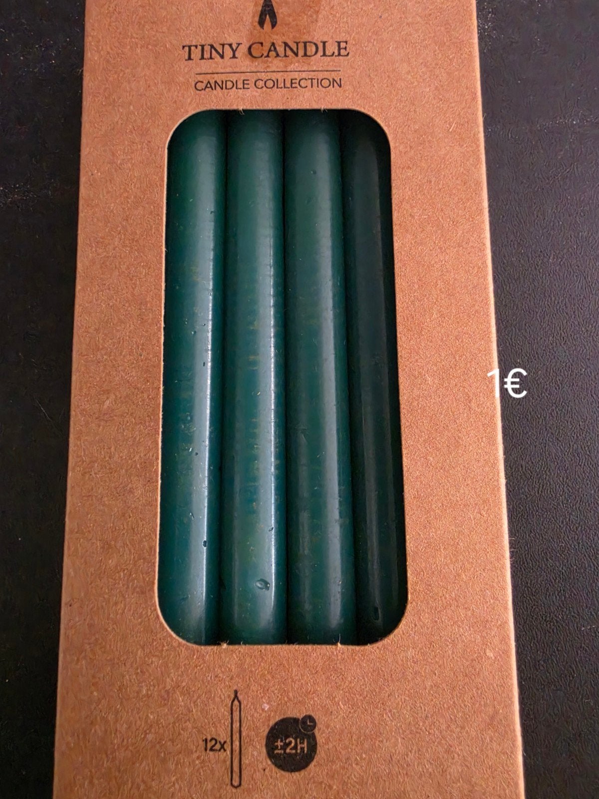 Tiny Candle Collection - 12 Groene Kaarsen, Ophalen, Overige materialen, Nieuw, Kaars