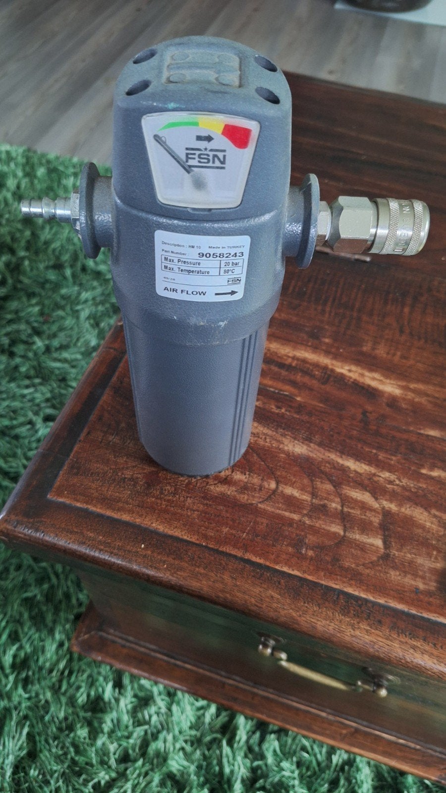 Persluchtfilter FSN HM10 - 3/8" - 16 bar - 833 l/min, Ophalen of Verzenden, Gebruikt