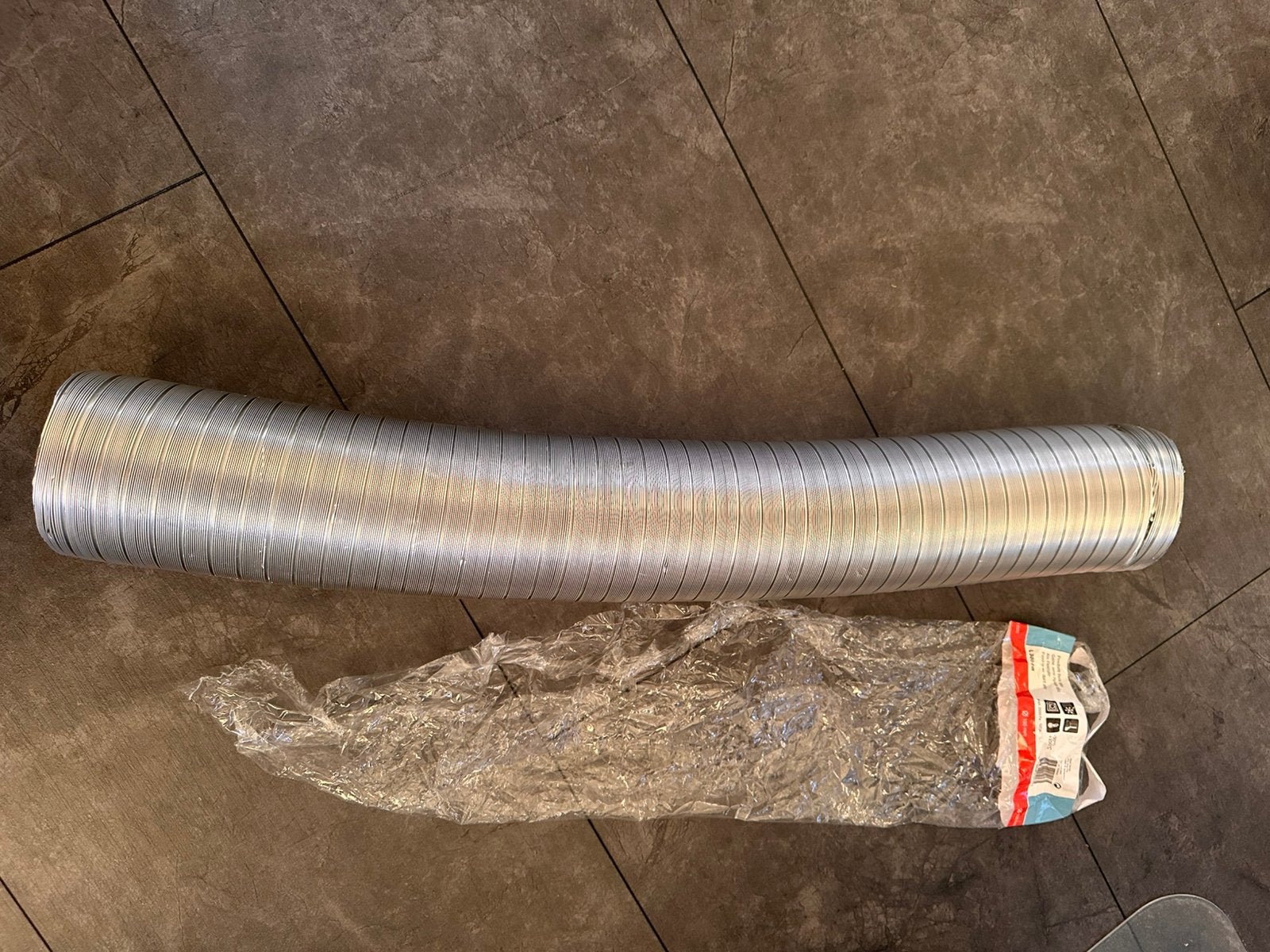 Flexibele aluminium afvoerslang L300cm Ø100mm, Afvoer, 2 tot 4 meter, Ophalen of Verzenden, 80 mm of meer