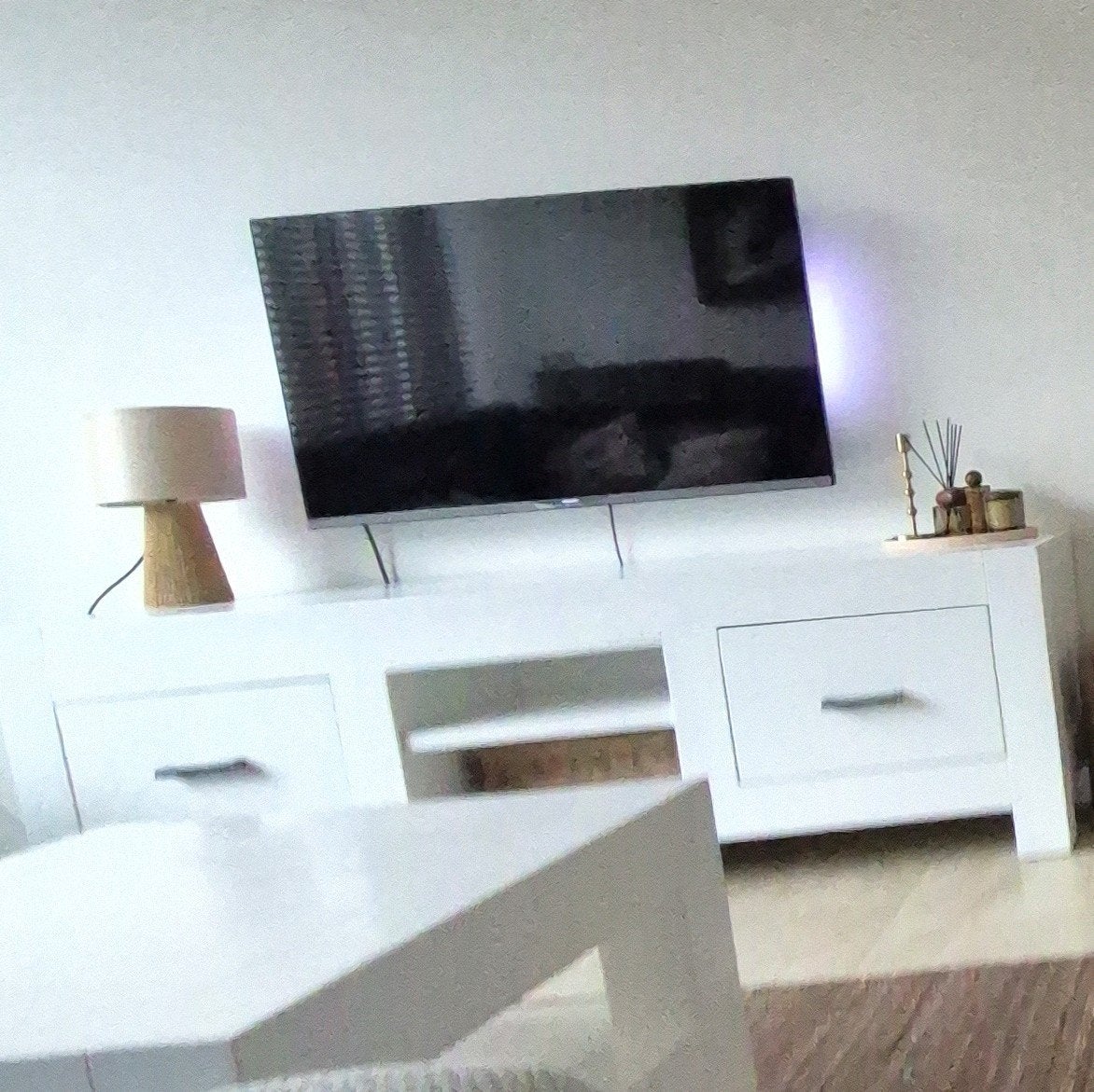 tv meubel Salon tafel en televisie, Ophalen of Verzenden, 25 tot 50 cm, Minder dan 100 cm