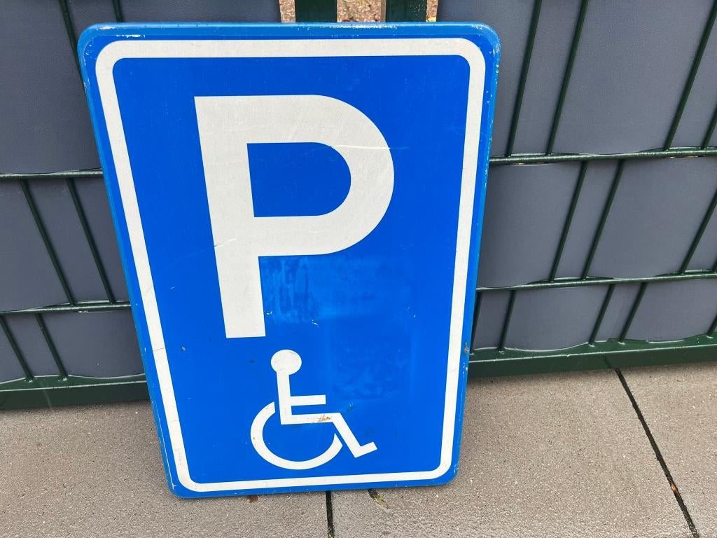 Bord Invalide parkeerplaats, Ophalen of Verzenden, Gebruikt, Overige typen