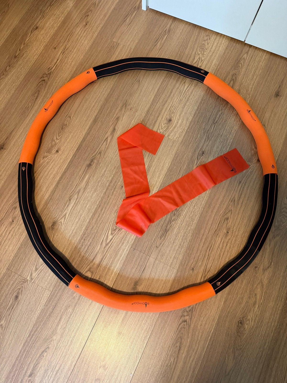 Bodyhoop Fitness Hoelahoep met Gewicht en Weerstandsband, Sport en Fitness, Ophalen, Met gewicht, Zo goed als nieuw, Fitness hoelahoep