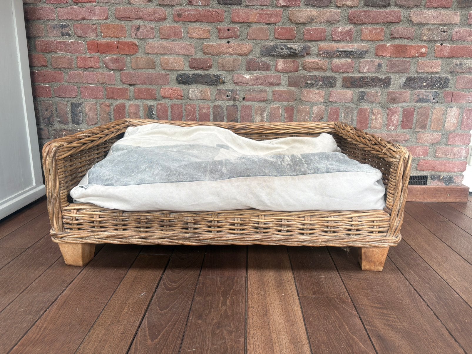 Rotan hondenmand, Ophalen, Gebruikt, Riet