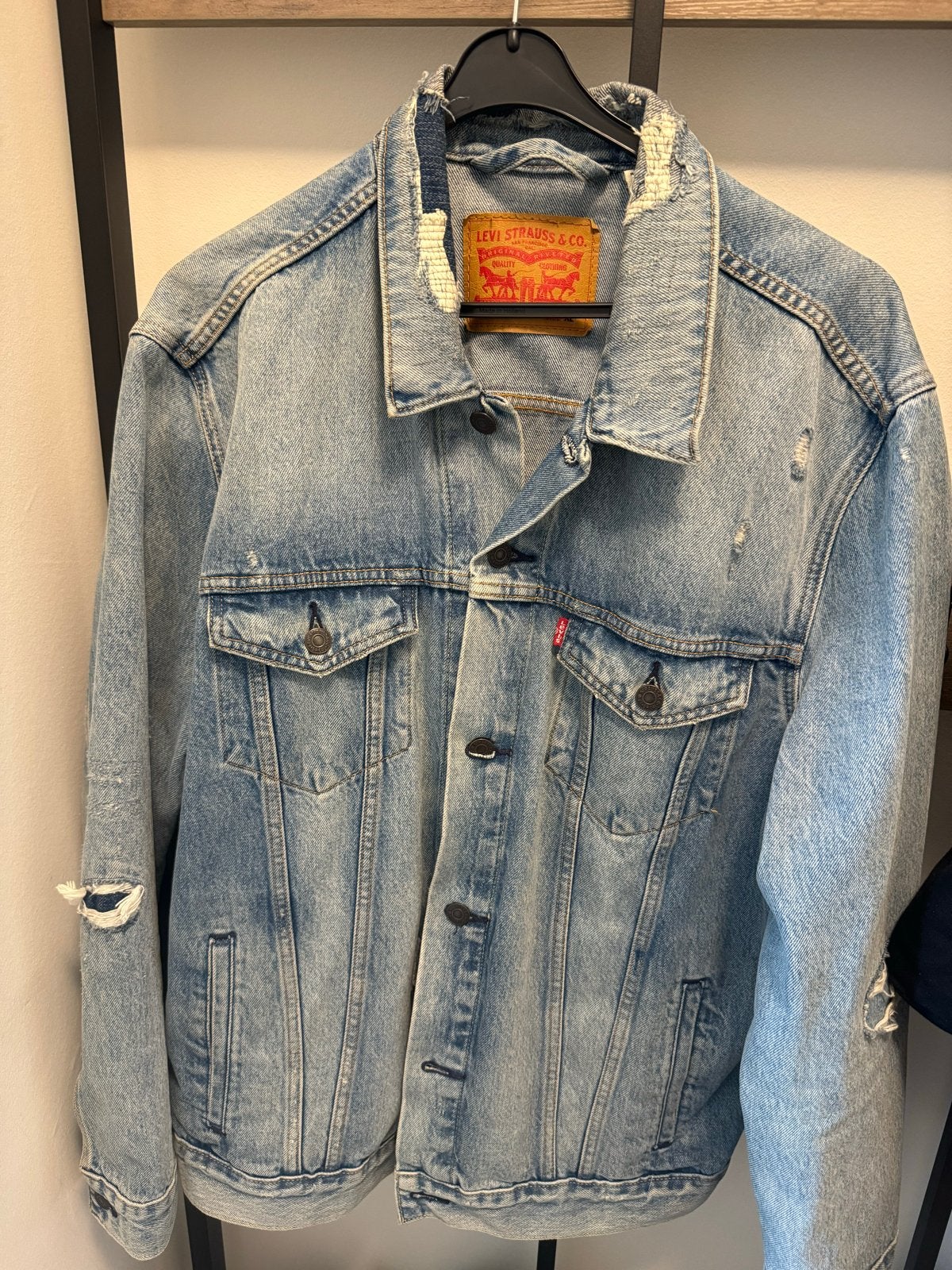 Levi's spijkerjasje trucket denim jacket XL, Kleding | Heren, Jassen | Zomer, Ophalen of Verzenden, Zo goed als nieuw, Maat 56/58 (XL)