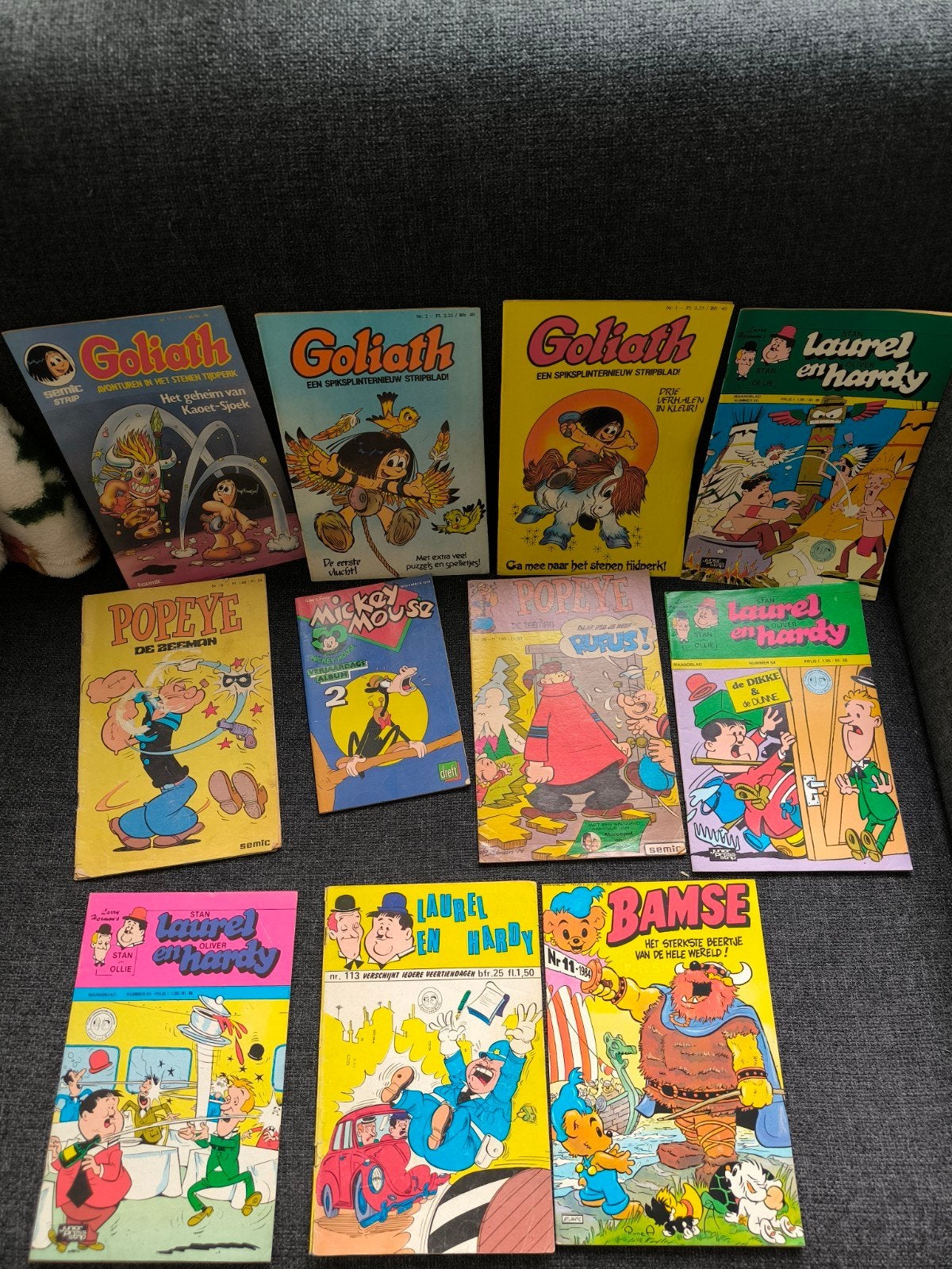 Popeye, Goliath, Laurel en Hardy enz, Meerdere stripboeken, Verzenden, Gelezen