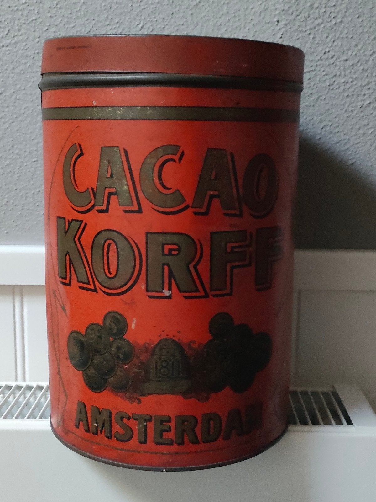 Korff's cacao blik Amsterdam, Ophalen of Verzenden, Gebruikt, Overige