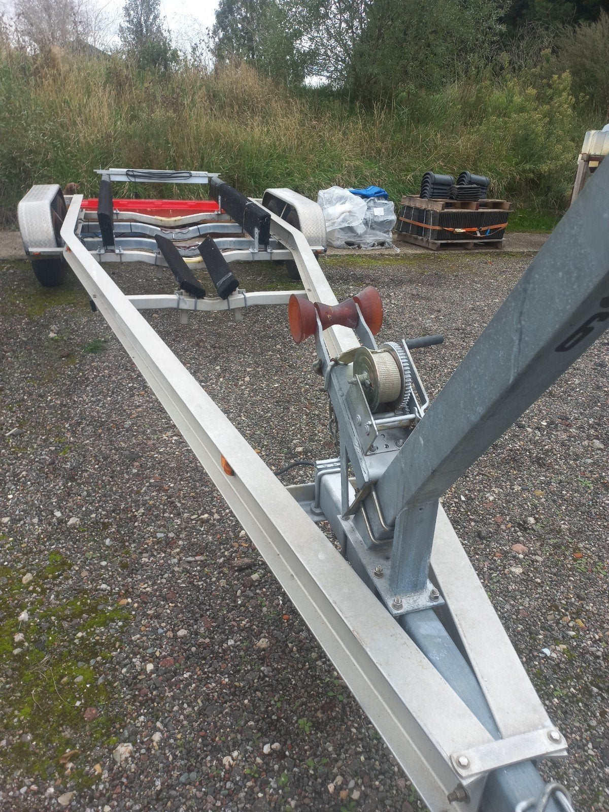 stallingstrailer 4ton 1950,00€, Ophalen of Verzenden, 9 meter of meer, Overige typen, Stallingstrailer
