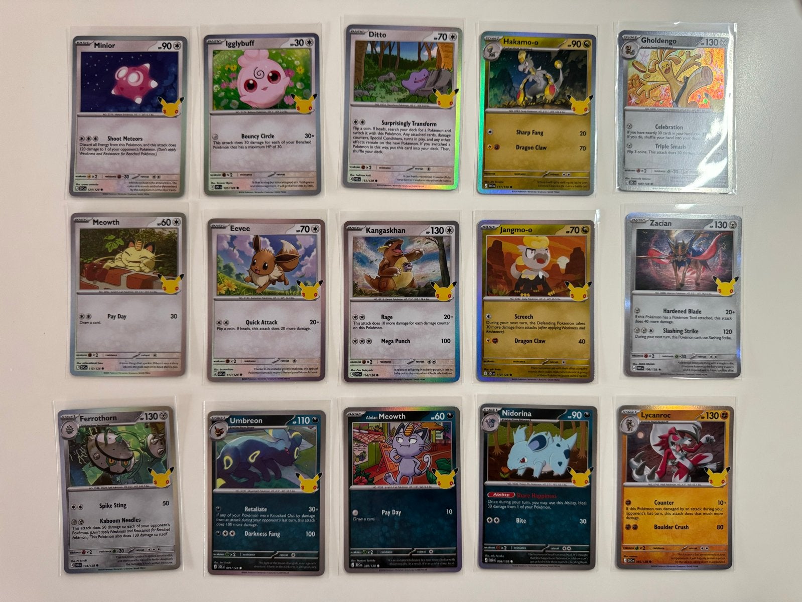Pokémon 30th Celebration Kaarten, Ophalen of Verzenden, Zo goed als nieuw, Meerdere kaarten